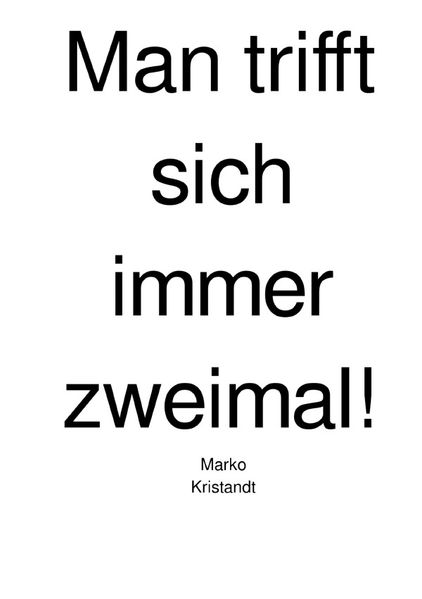 Cover von Man trifft sich immer zweimal!