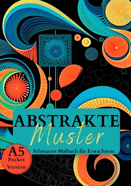 Cover von Black Midnight/Schwarzes Malbuch für Erwachsene „Abstrakte Muster“