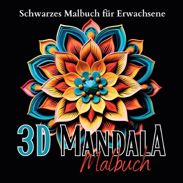 Cover von Black Midnight- Mandala/Schwarzes „Mandala Malbuch für Erwachsene“