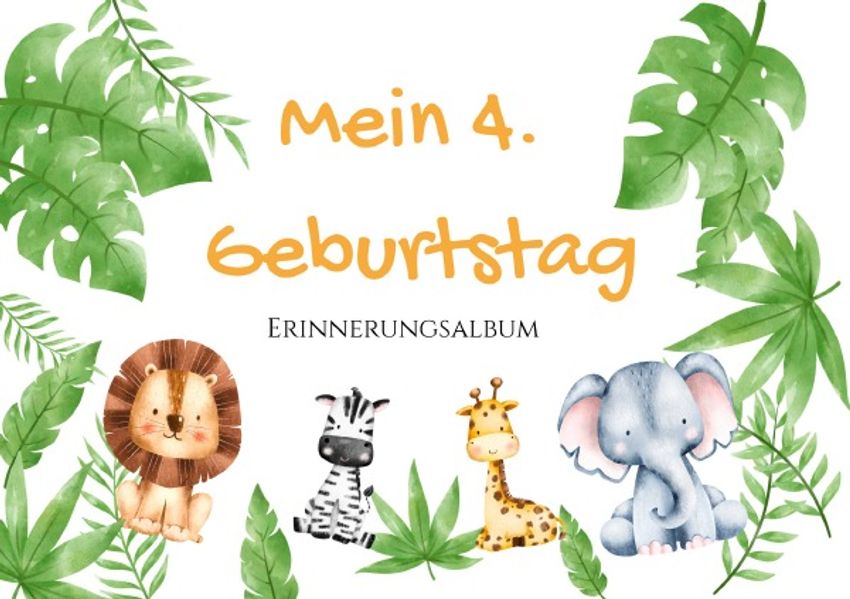 Cover von Erinnerungsalbum/4. Geburtstag – Erinnerungsalbum