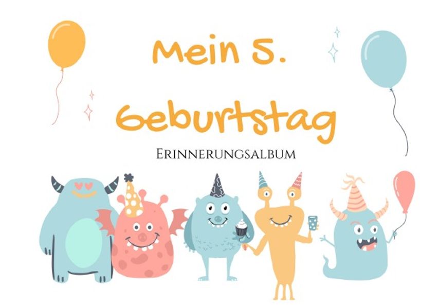 Cover von Erinnerungsalbum/5. Geburtstag – Erinnerungsalbum