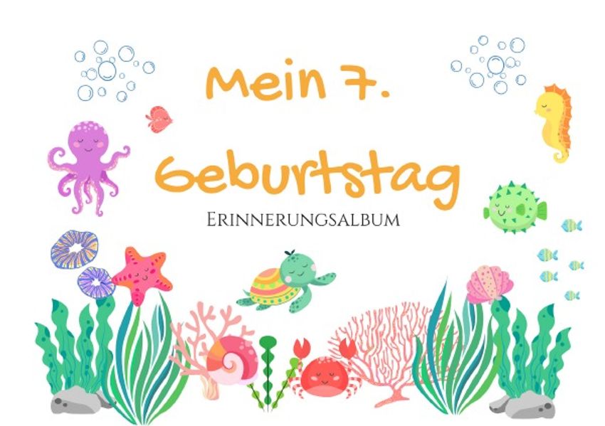 Cover von Erinnerungsalbum/7. Geburtstag – Erinnerungsalbum