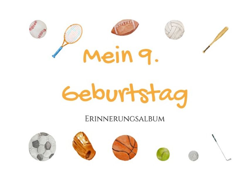 Cover von Erinnerungsalbum/9. Geburtstag – Erinnerungsalbum