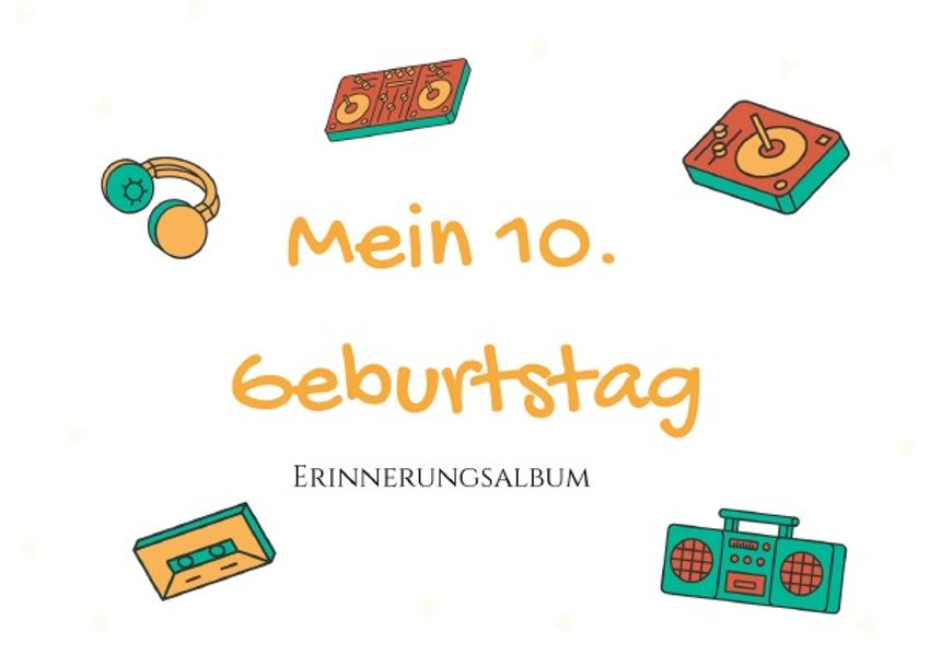 Cover von Erinnerungsalbum/10. Geburtstag – Erinnerungsalbum