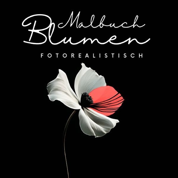 Cover von Malbuch Blumen Fotorealistisch