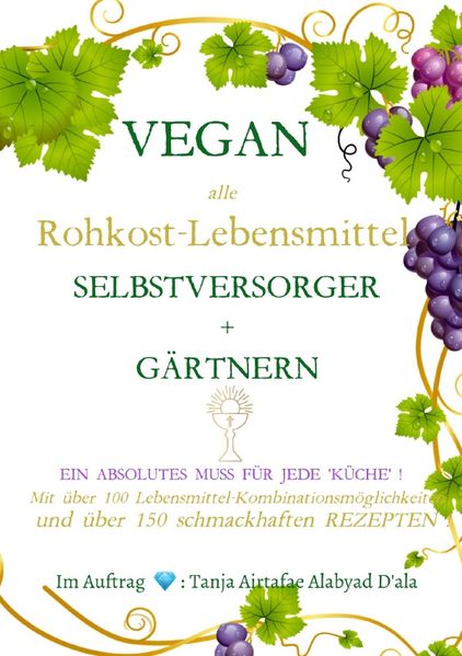 Cover von VEGAN – alle Rohkost Lebensmittel – Selbstversorger und Gärtnern mit über 150 Rezepten