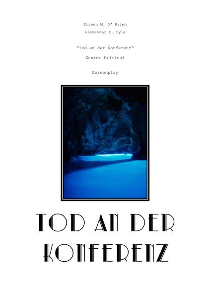 Cover von Ein Kriminalfall des Privatermittlers Achille Corso/Tod an der Konferenz. Screenplay/Drehbuch