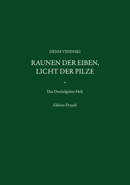 Cover von Raunen der Eiben, Licht der Pilze