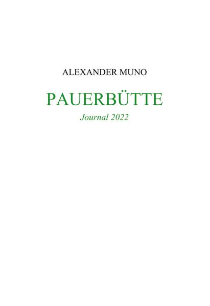Cover von Pauerbütte