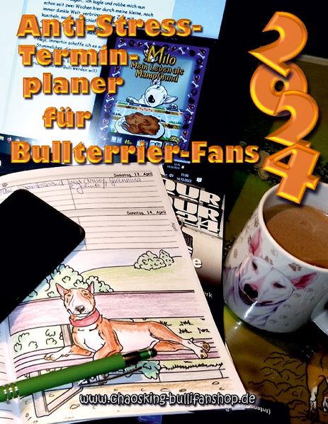 Cover von Anti-Stress-Terminplaner für Bullterrierfans