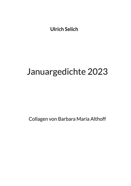 Cover von Januargedichte 2023