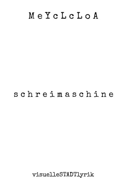 Cover von s c h r e i m a s c h i n e