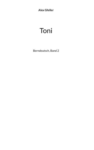 Cover von Toni