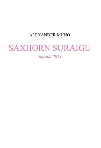 Cover von Saxhorn suraigu