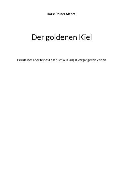 Cover von Der goldenen Kiel