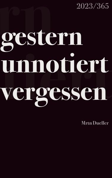 Cover von gestern unnotiert vergessen