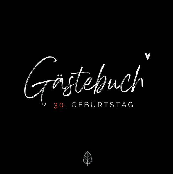 Cover von 30. Geburtstag- Premium Gästebuch Blanko