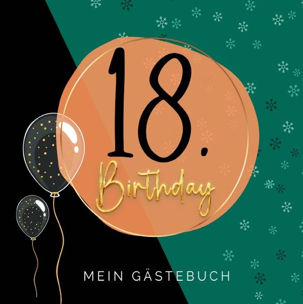 Cover von 18. Geburtstag- Premium Gästebuch Blanko