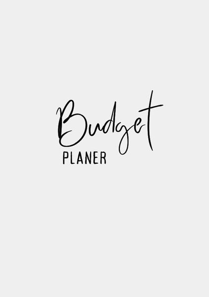 Cover von Budget Planer Weiß Minimalistisch