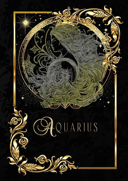 Cover von Astrologie Notizbücher/Zodiac Aquarius Notebook