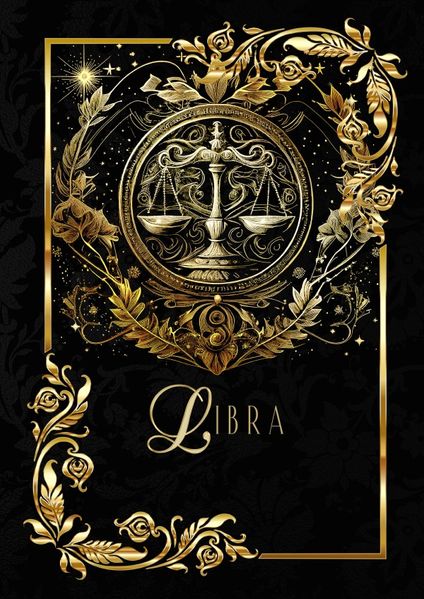 Cover von Astrologie Notizbücher/Zodiac Libra Notebook