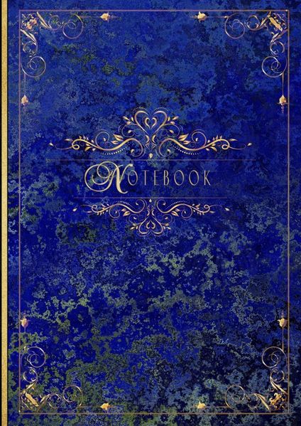Cover von Besondere Premium Vintage Notizbücher/Premium A5 Blanko-Notizbuch im Vintage-Stil – Blau