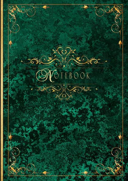 Cover von Besondere Premium Vintage Notizbücher/Premium A5 Blanko-Notizbuch im Vintage-Stil – Farbe Aqua-grün