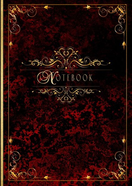 Cover von Besondere Premium Vintage Notizbücher/Premium A5 Blanko-Notizbuch im Vintage-Stil – Farbe Rot