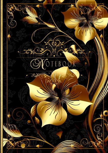 Cover von Die Blumen der Opulenz – Notizbuch liniert mit floralen Motiven