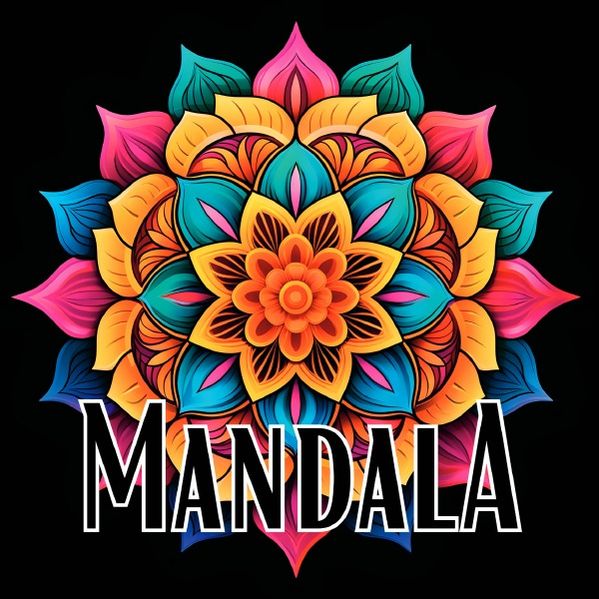 Cover von Black Midnight- Mandala/Schwarzes Mandala Malbuch