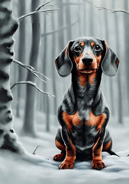 Cover von Notizbücher Hund/Notizbuch mit Dackel Hund Notizheft Geschenkbuch mit 55 Zitaten Leben und Hundeliebe Lustiges Geschenk zum Wichteln Weihnachten Dachshund Dackelfans