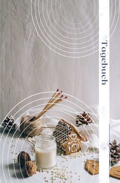Cover von Tagebuch Lebkuchenhaus Weihnachten
