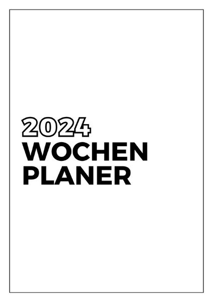 Cover von Wochenplaner – Kalender – 2024 – DIN A4