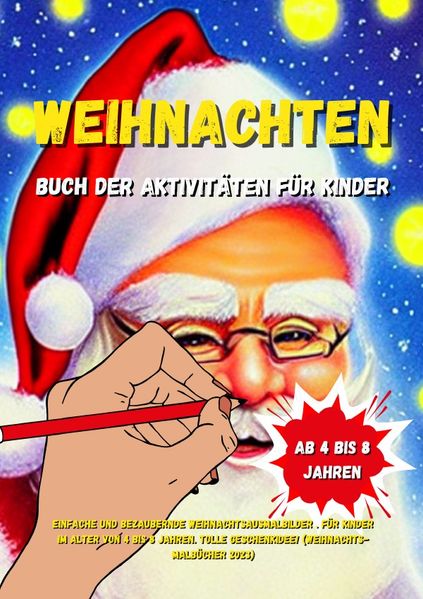 Cover von Coloring Book Christmas/Weihnachten Buch der Aktivitäten für Kinder