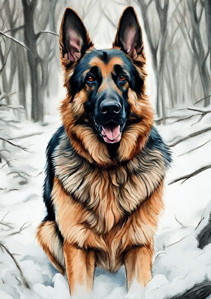 Cover von Notizbücher Hund/Hund Notizbuch Deutscher Schäferhund mit 55 Zitaten Leben und Hundeliebe Süßes Geschenk Weihnachten Winterzeit zum Wichteln Geburtstag