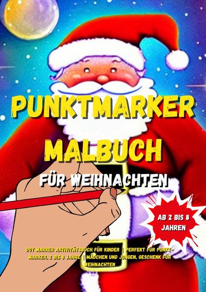 Cover von Coloring Book Christmas/Punktmarker Malbuch für Weihnachten