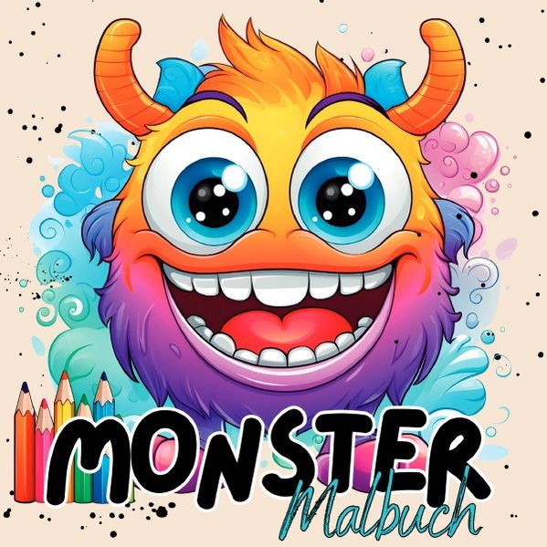 Cover von Monster Malbuch ab 4 Jahren