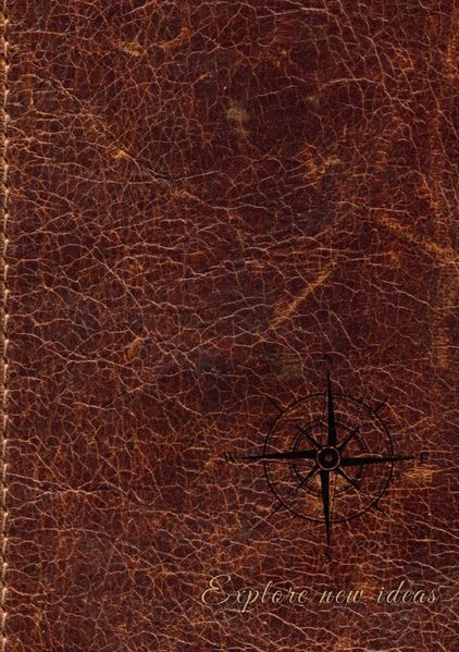 Cover von Notizheft Lederoptik Veganes Notizbuch Lederlook Journal Tagebuch Geschenkbuch Journal Tagesbuch Geschenkidee Vegetarier Veganer
