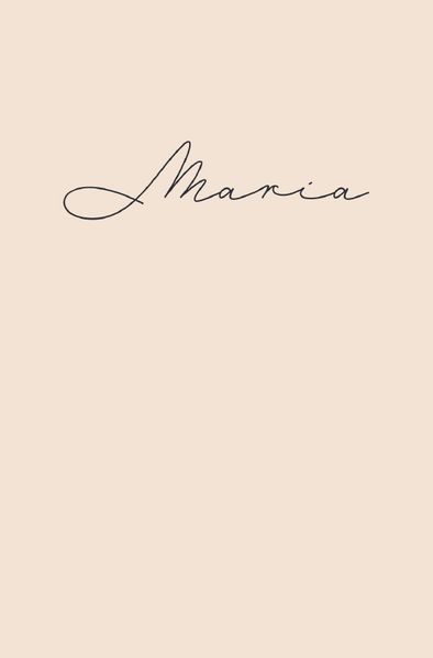 Cover von Maria – Notizbuch/Tagebuch – klassisch & elegant
