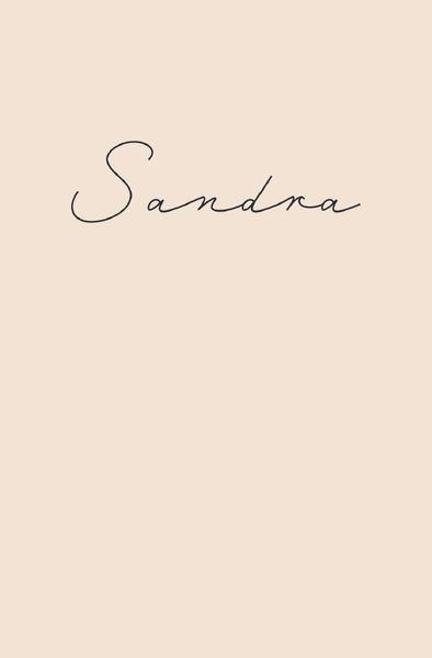 Cover von Sandra – Notizbuch/Tagebuch – klassisch & elegant