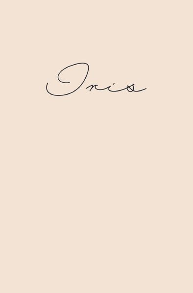 Cover von Iris – Notizbuch/Tagebuch – klassisch & elegant