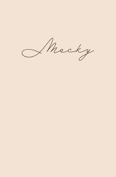 Cover von Mecky – Notizbuch/Tagebuch – klassisch & elegant