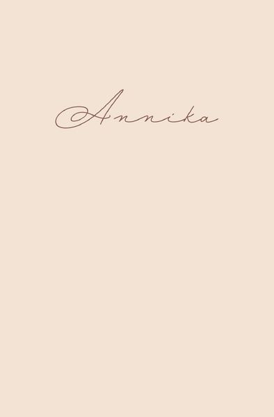 Cover von Annika – Notizbuch/Tagebuch – klassisch & elegant
