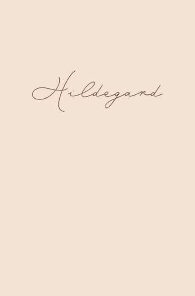 Cover von Hildegard – Notizbuch/Tagebuch – klassisch & elegant