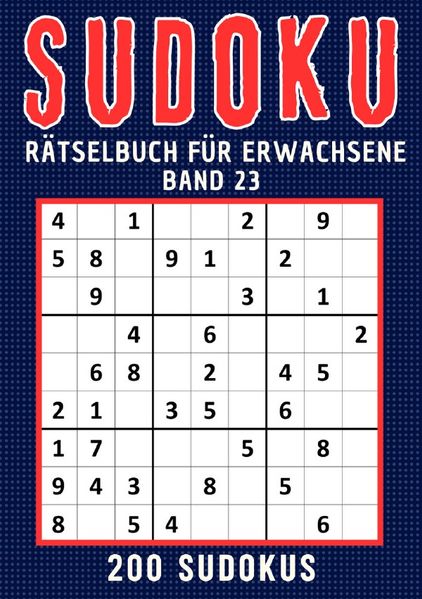 Cover von Sudoku für Erwachsene/Sudoku Rätselbuch für erwachsene – Band 23