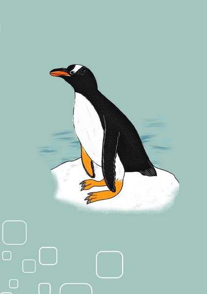 Cover von Notizheft Pinguin