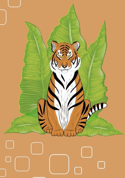 Cover von Notizheft Tiger