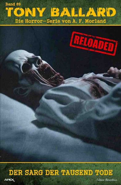 Cover von Tony Ballard – Reloaded, Band 89: Der Sarg der tausend Tode