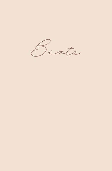 Cover von Birte – Notizbuch/Tagebuch – klassisch & elegant