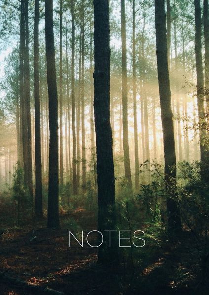 Cover von Notizbuch Wald